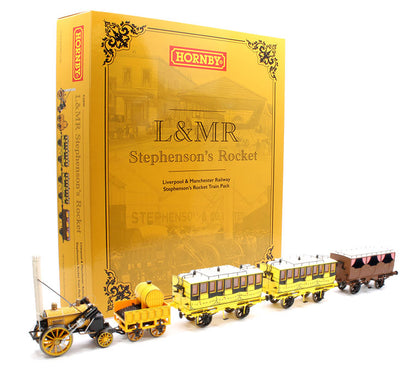 Pre-Owned R30090 Stephenson's Rocket 0-2-2 L&MR Train Pack