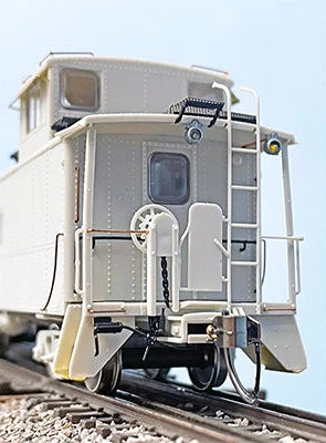 HO D&RGW End Cupola Steel Caboose w/ Early Mods: Black Scheme: #01429