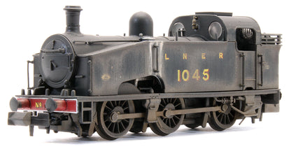 S2102-03W Custom Weathered Class J50 LNER Black (Unlined) 0-6-0 Tank Locomotive No.1045