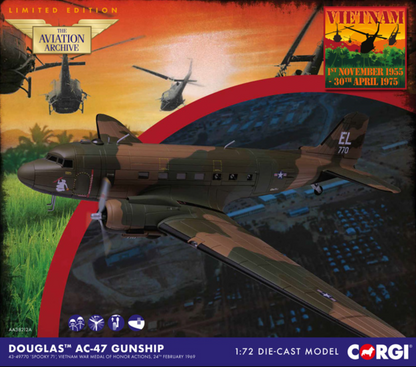 AA38212A Douglas™ AC-47 Gunship, 'Spooky 71', Vietnam 1969