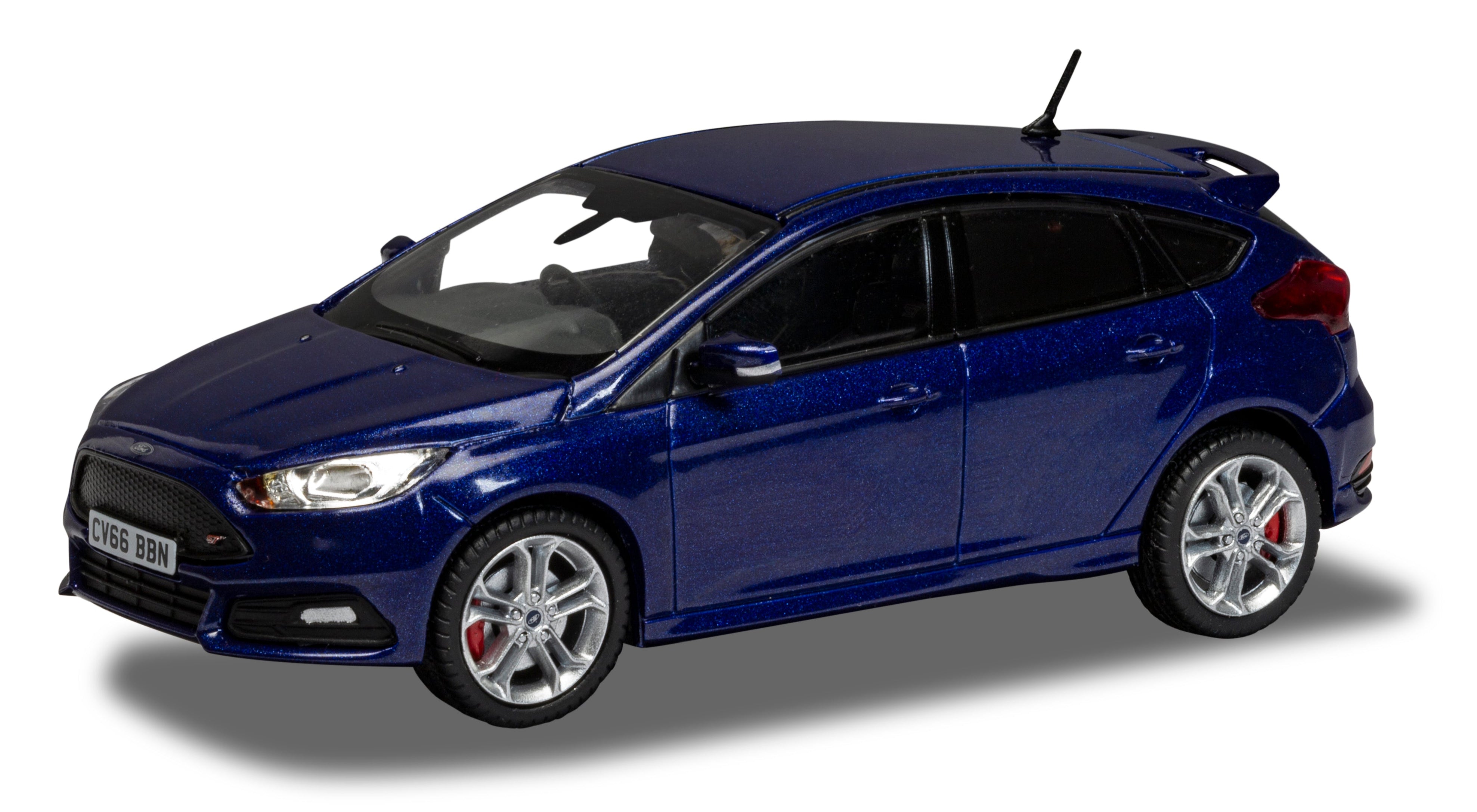 Corgi Vanguards – Ford Focus Mk3 RS Shadow Black – Modèle Réduit Moulé Sous Pression – 1/43