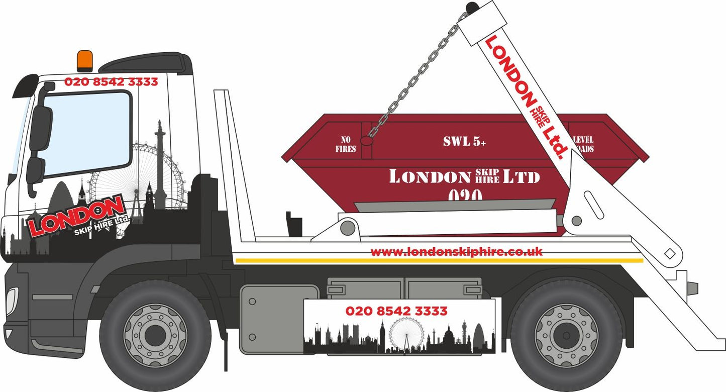 76DSL002 DAF Skip Lorry London Skip Hire