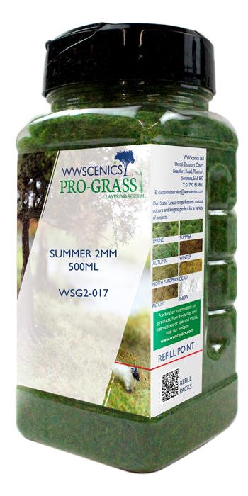 WWS 2mm Summer Static Grass - 500ml Canister