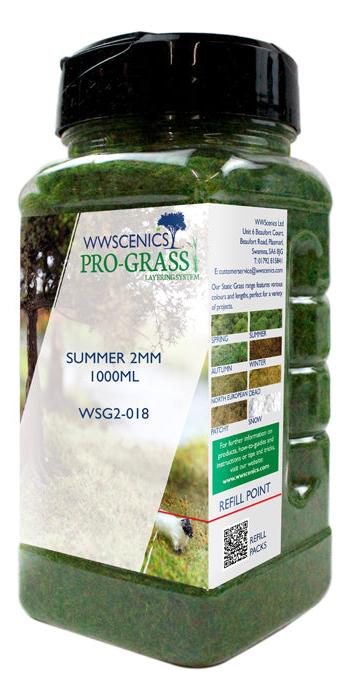 WWS 2mm Summer Static Grass - 1000ml Canister