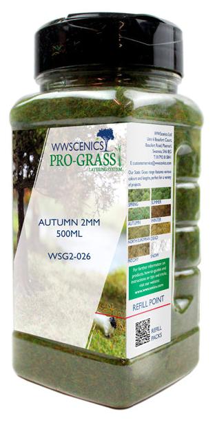 WWS 2mm Autumn Static Grass - 500ml Canister