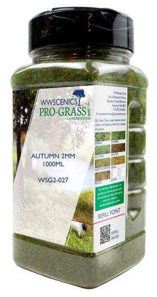 WWS 2mm Autumn Static Grass - 1000ml Canister