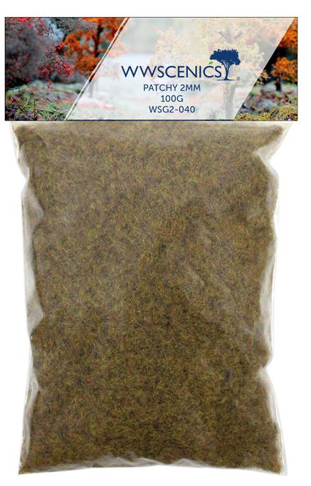 WWS 2mm Patchy Static Grass Refill - 100g