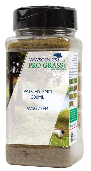 WWS 2mm Patchy Static Grass - 500ml Canister