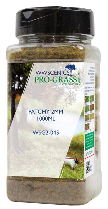 WWS 2mm Patchy Static Grass - 1000ml Canister