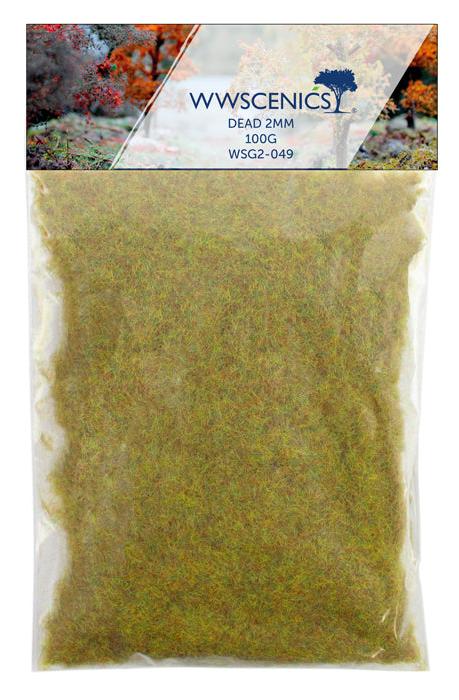 WWS 2mm Dead Static Grass Refill - 100g