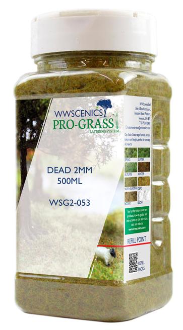 WWS 2mm Dead Static Grass - 500ml Canister