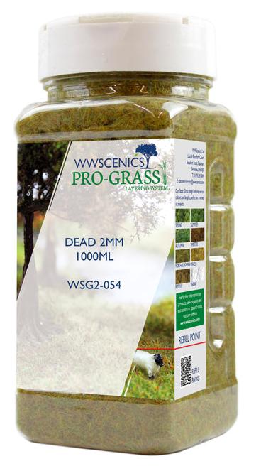 WWS 2mm Dead Static Grass - 1000ml Canister