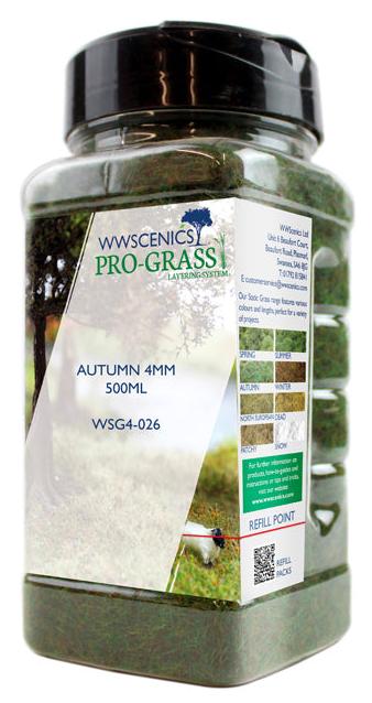 WWS 4mm Autumn Static Grass - 500ml Canister