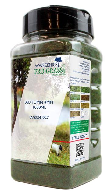 WWS 4mm Autumn Static Grass - 1000ml Canister