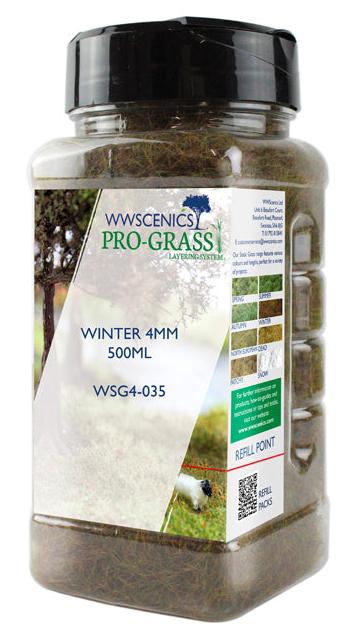 WWS 4mm Winter Static Grass - 500ml Canister