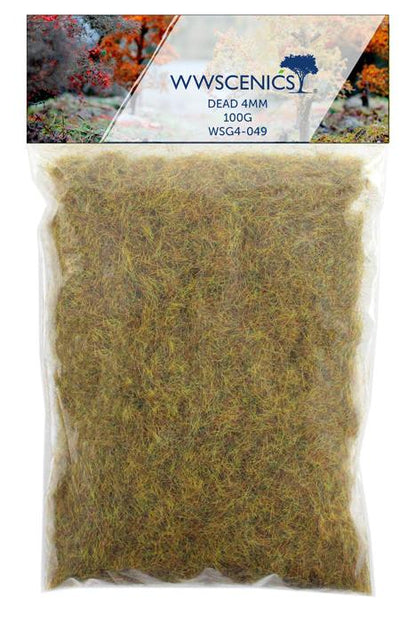 WWS 4mm Dead Static Grass Refill - 100g