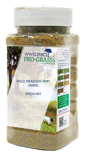 WWS 4mm Wild Meadow Static Grass 1000ml Canister