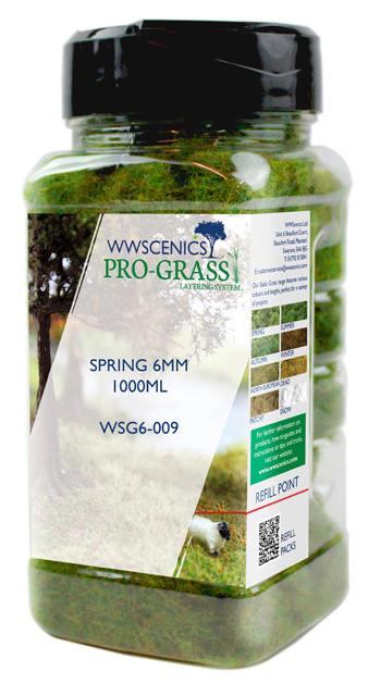 WWS 6mm Spring Static Grass - 1000ml Canister