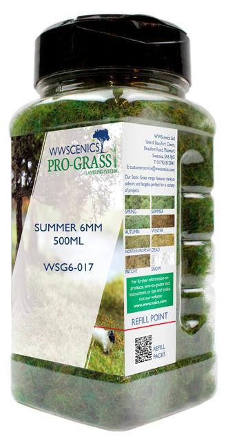 WWS 6mm Summer Static Grass - 500ml Canister