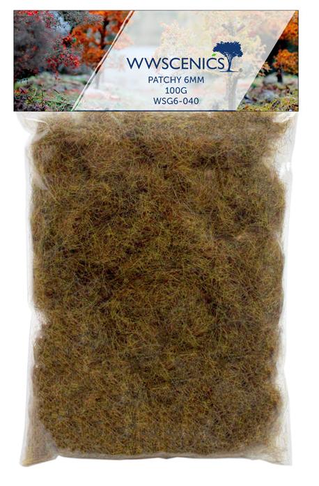 WWS 6mm Patchy Static Grass Refill - 100g