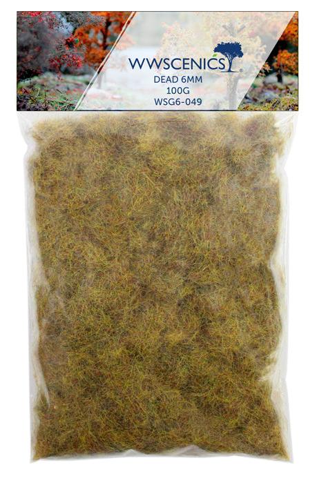 WWS 6mm Dead Static Grass Refill - 100g