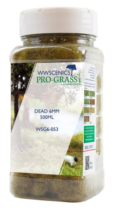 WWS 6mm Dead Static Grass - 500ml Canister