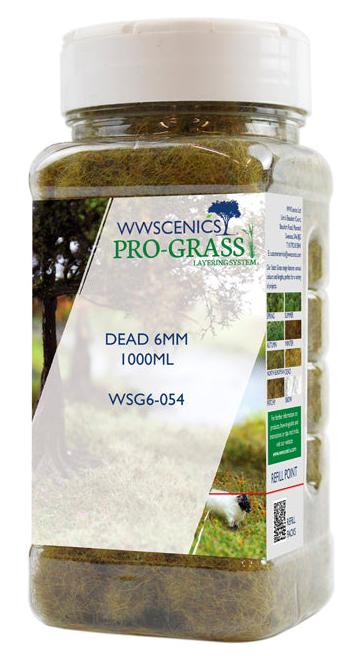 WWS 6mm Dead Static Grass - 1000ml Canister