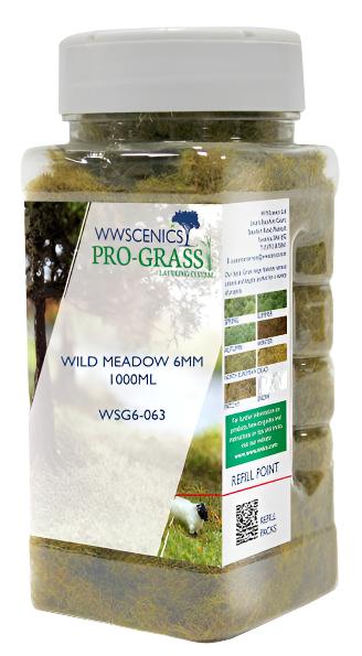 WWS 6mm Wild Meadow Static Grass - 1000ml Canister