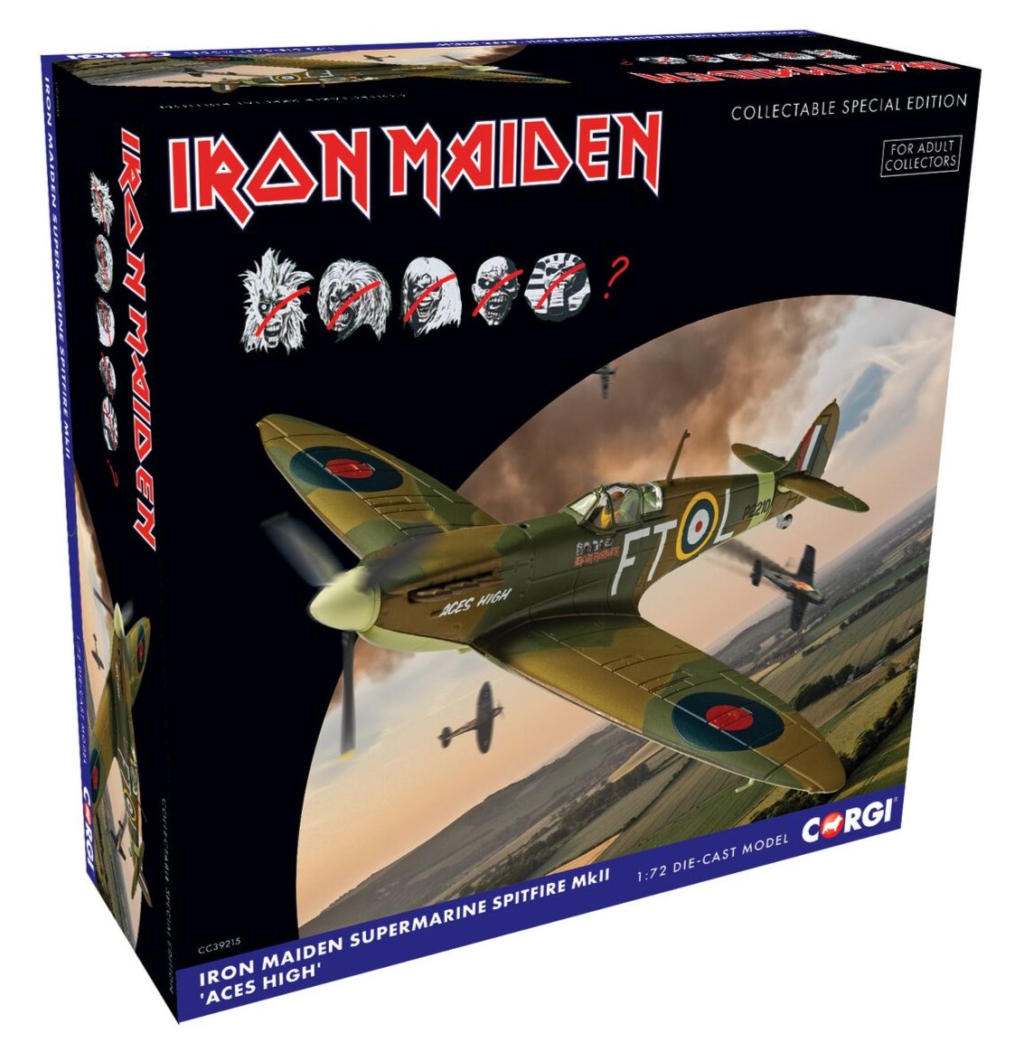 Corgi Iron Maiden Supermarine Spitfire MKII Aces High Rails of Sheffield