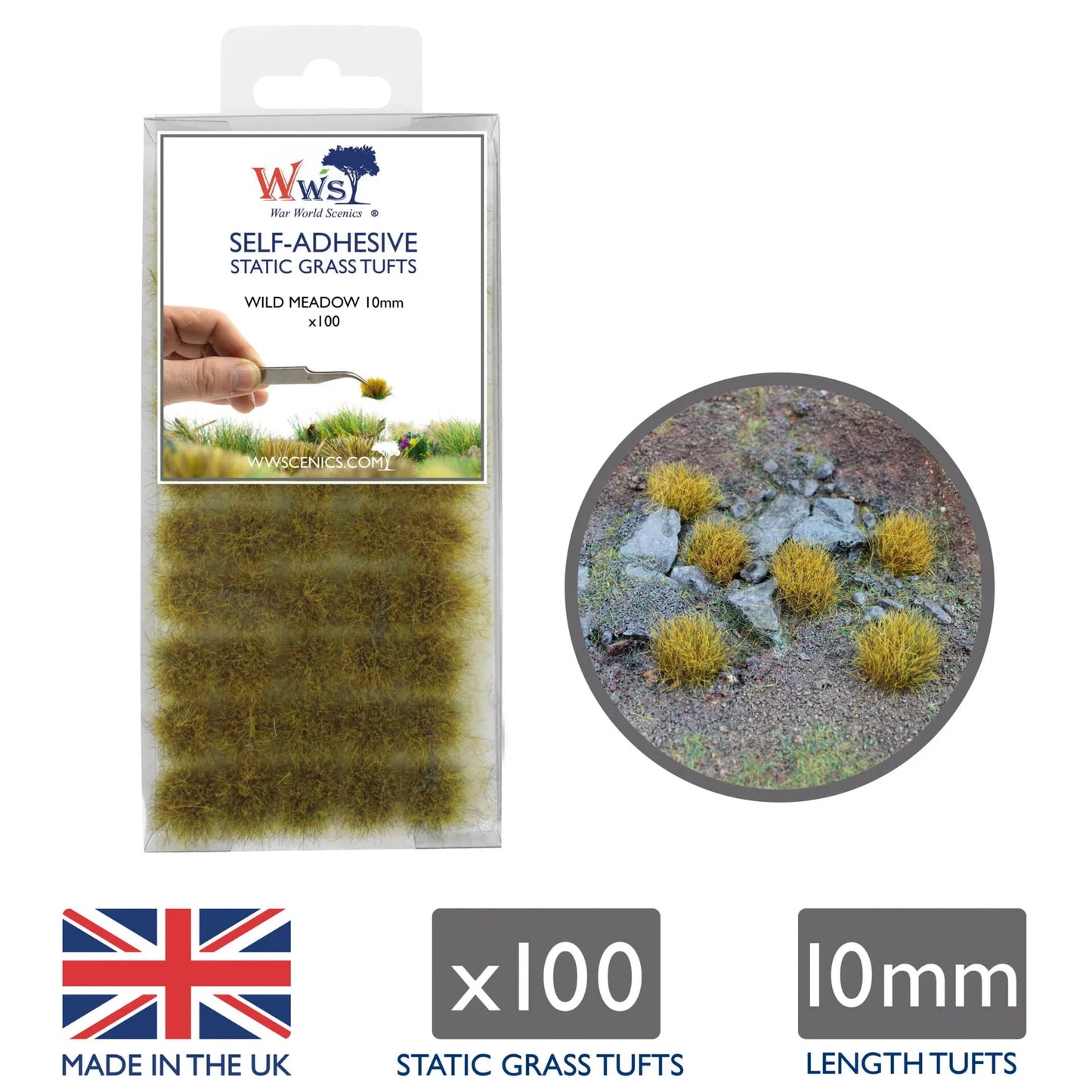 WWS 10mm Wild Grass Tufts x 100