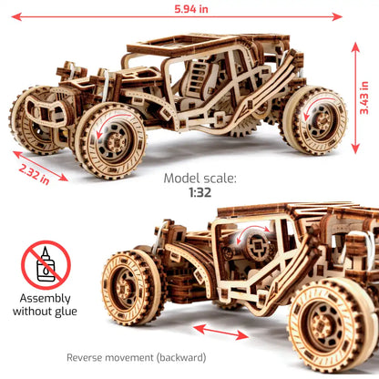 3D Wooden Car Puzzle – Buggy