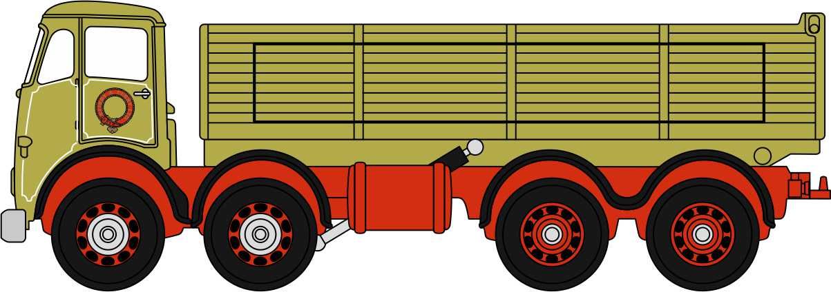 NFG017 Foden FG 8 Wheel Tipper Keirby & Perry 1:148 Scale