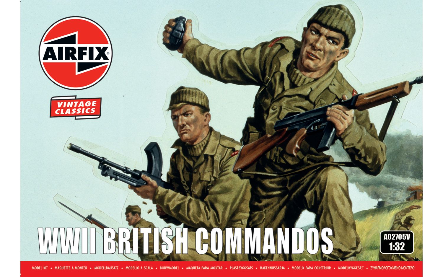 Airfix A02705V WWII British Commandos Model Kit – Rails