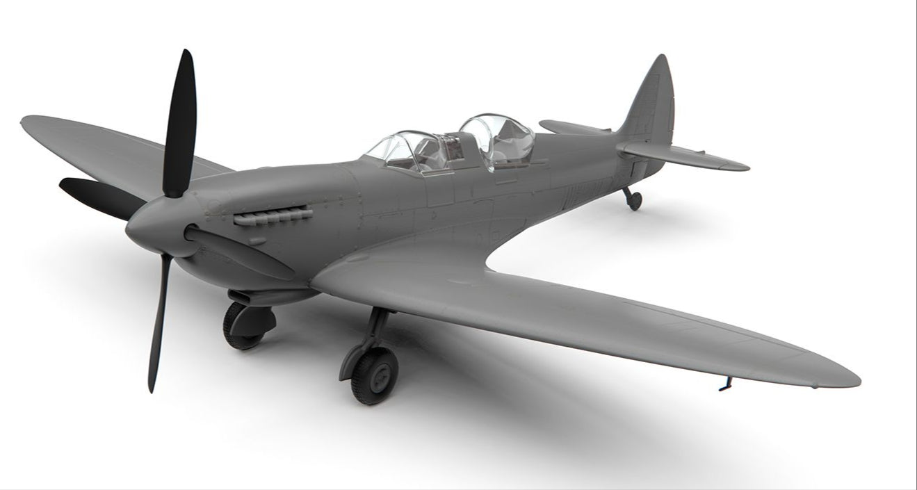 Airfix A05143 Supermarine Spitfire Tr.9 Model Building Kit - Plastic Plane Kits for Adults & Children 8+, Set Includes Sprues & Decals 1:48 Scale, un-Painted Airfix A05143 Supermarine Spitfire Tr.9 Model Building Kit - Plastic Plane Kits for Adults & Children 8+, Set Includes Sprues & Decals 1:48 Scale, un-Painted