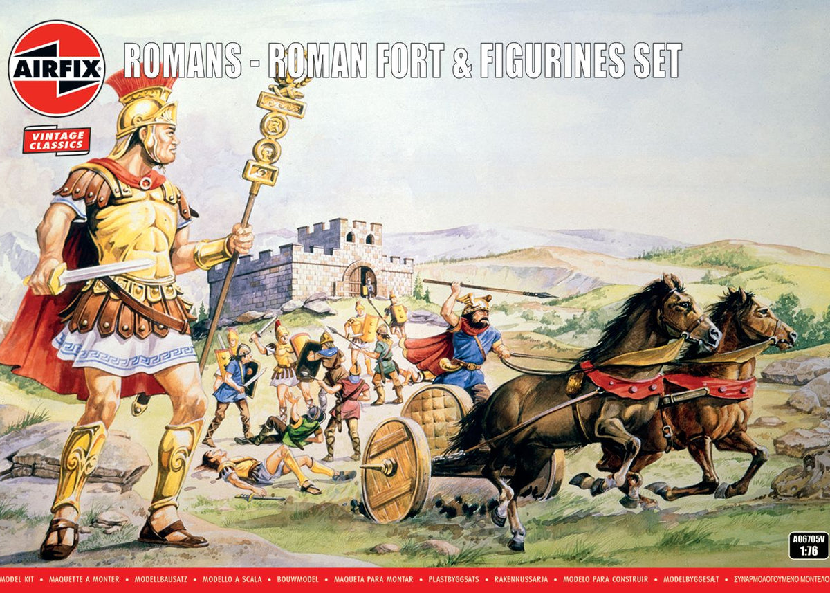 Roman Kit Airfix A06705V Romans - Roman Fort & Figurines Set Model – Rails
