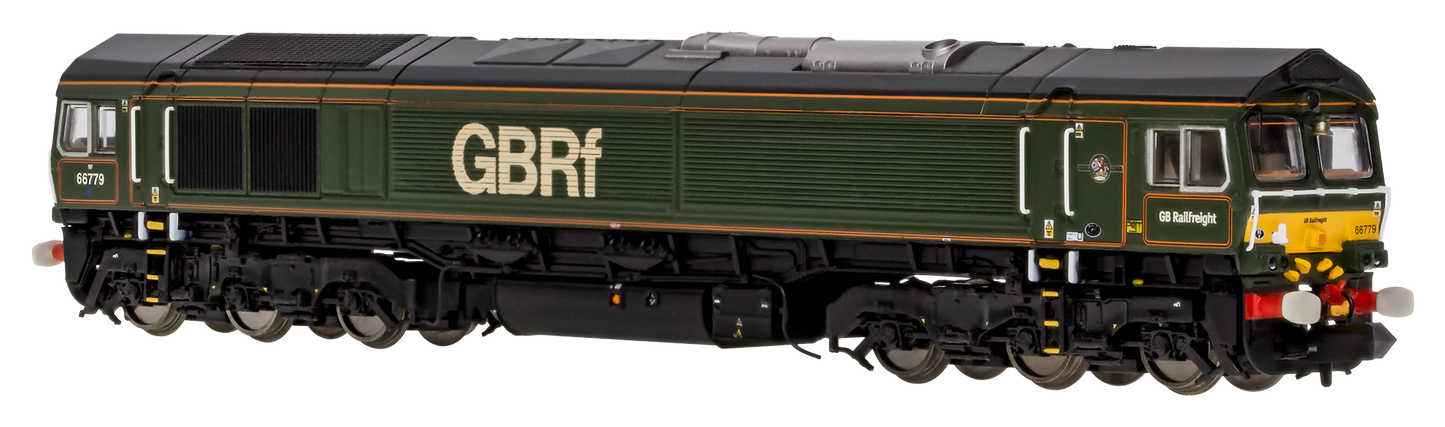 Class 66 66779 "Evening Star" BR Lined Green Diesel Locomotive - DCC Sound