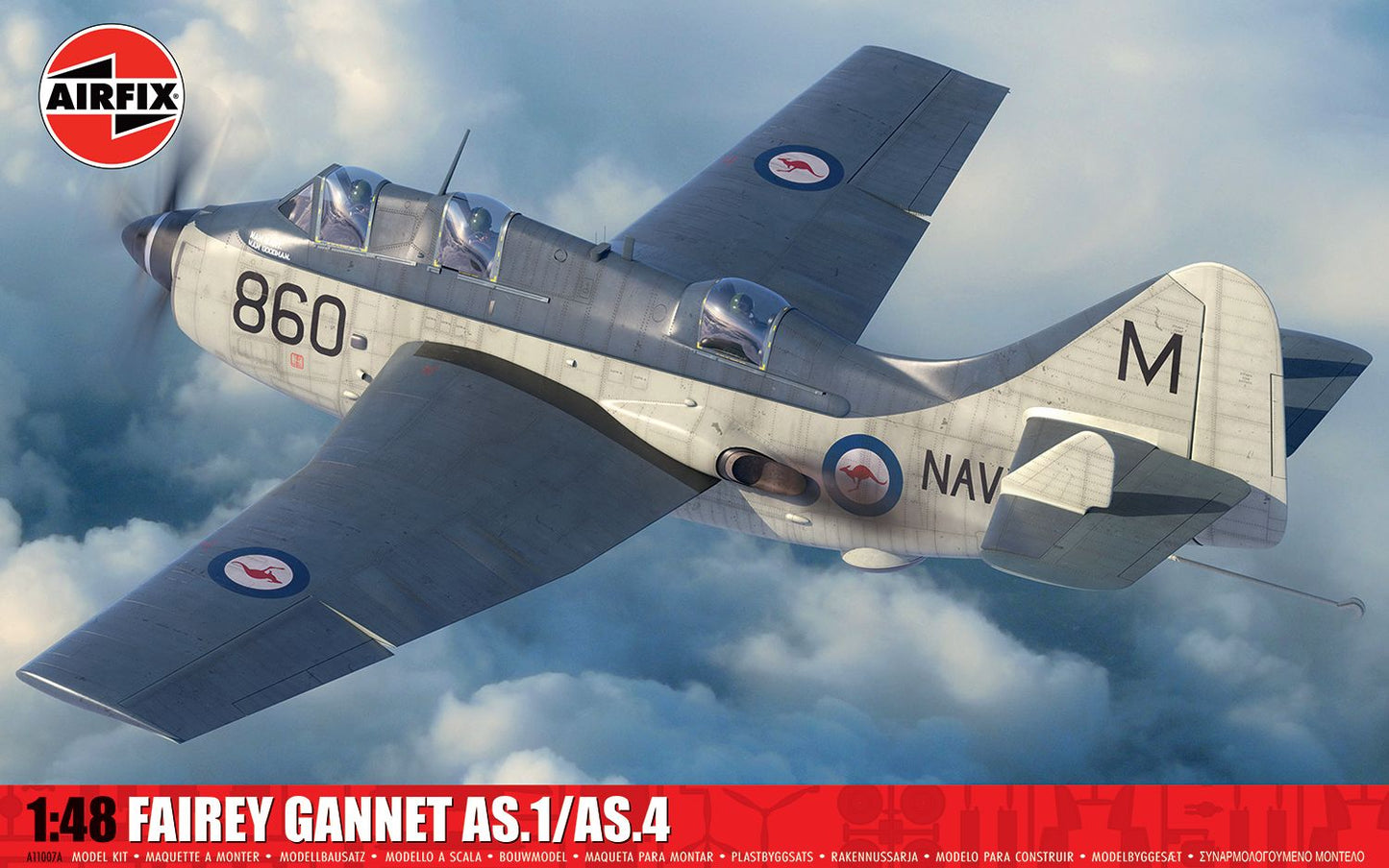 A11007A Fairey Gannet AS.1/AS.4 Model Kit