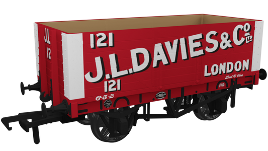 7 Plank 1907 Private Owner Wagon J L Davies & Co No.121