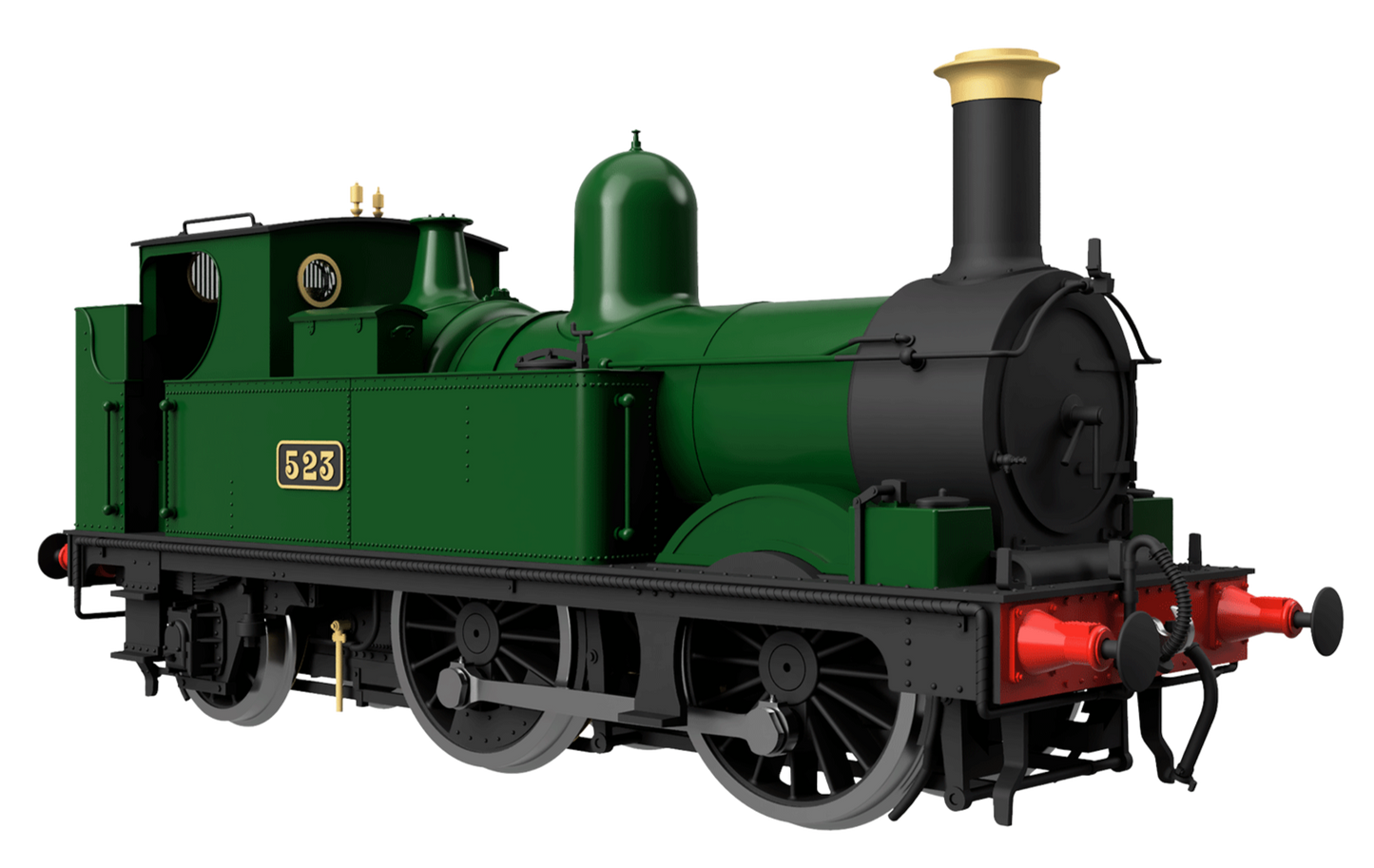 GWR 517 Class 0-4-2 524 Lined Chocolate Steam Locomotive