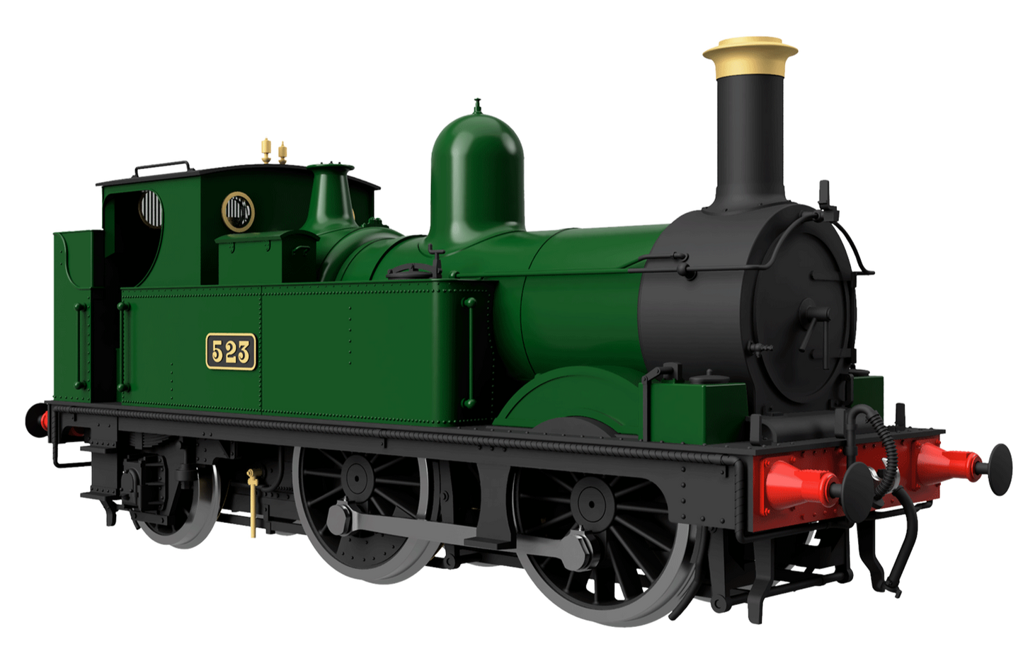 GWR 517 Class 0-4-2 524 Lined Chocolate Steam Locomotive - DCC Fitted