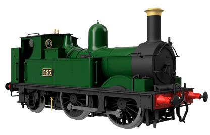 GWR 517 Class 0-4-2 524 Lined Chocolate Steam Locomotive - DCC Fitted