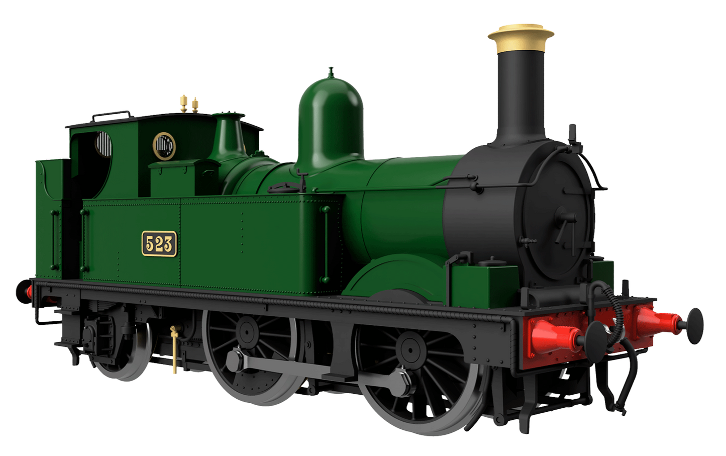 GWR 517 Class 0-4-2 524 Lined Chocolate Steam Locomotive - DCC Sound