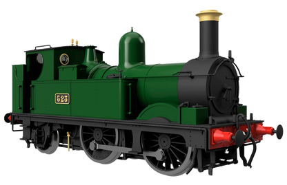 GWR 517 Class 0-4-2 523 G.W. Green 'Great Western' Steam Locomotive - DCC Sound