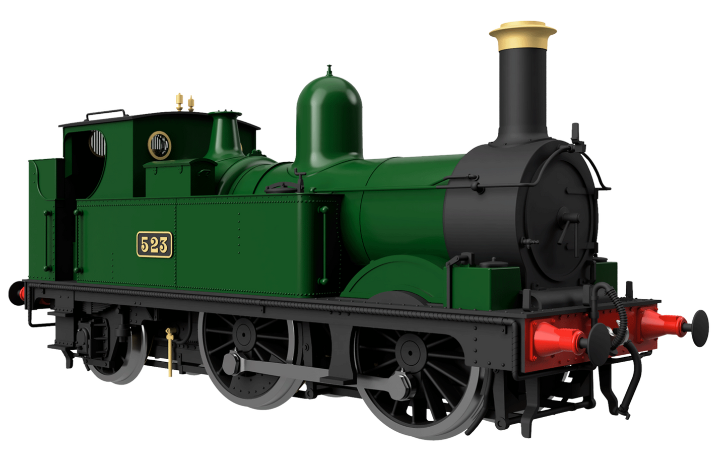 GWR 517 Class 0-4-2 523 G.W. Green 'Great Western' Steam Locomotive - DCC Fitted