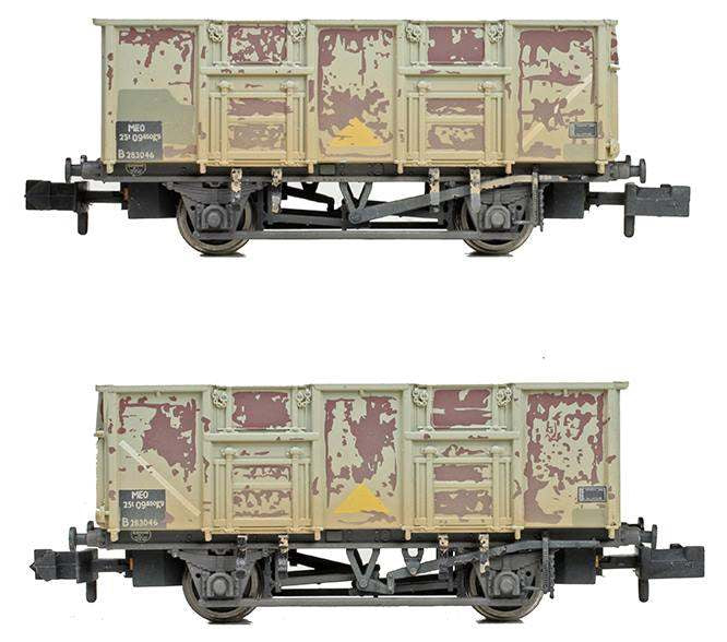 378-052A BR 24.5T Mineral Wagon BR Grey (TOPS) - Weathered