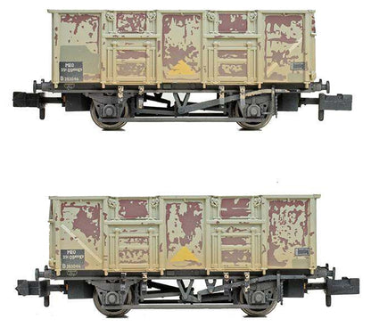 378-052A BR 24.5T Mineral Wagon BR Grey (TOPS) - Weathered