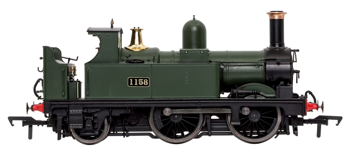 GWR 517 Class 0-4-2 1158 G.W. Green Steam Locomotive - DCC Fitted