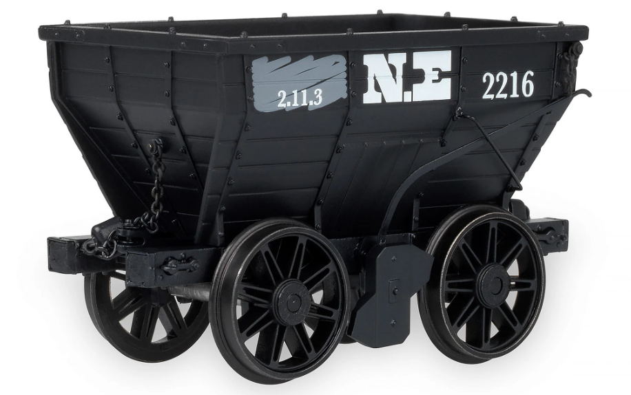 Pre-Owned Pack of 3 North Eastern Railway - P1 style Chaldron Wagons, circa 1890