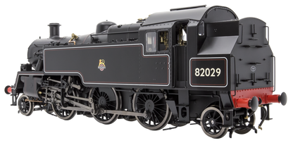 British Railways Standard 3MT 2-6-2T Lined Black Early Crest 82029 - Steam Tank Locomotive