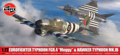 A40001 Eurofighter Typhoon FGR.4 "Moggy" & Hawker Typhoon Mk.IB - Twin Pack Model Kit